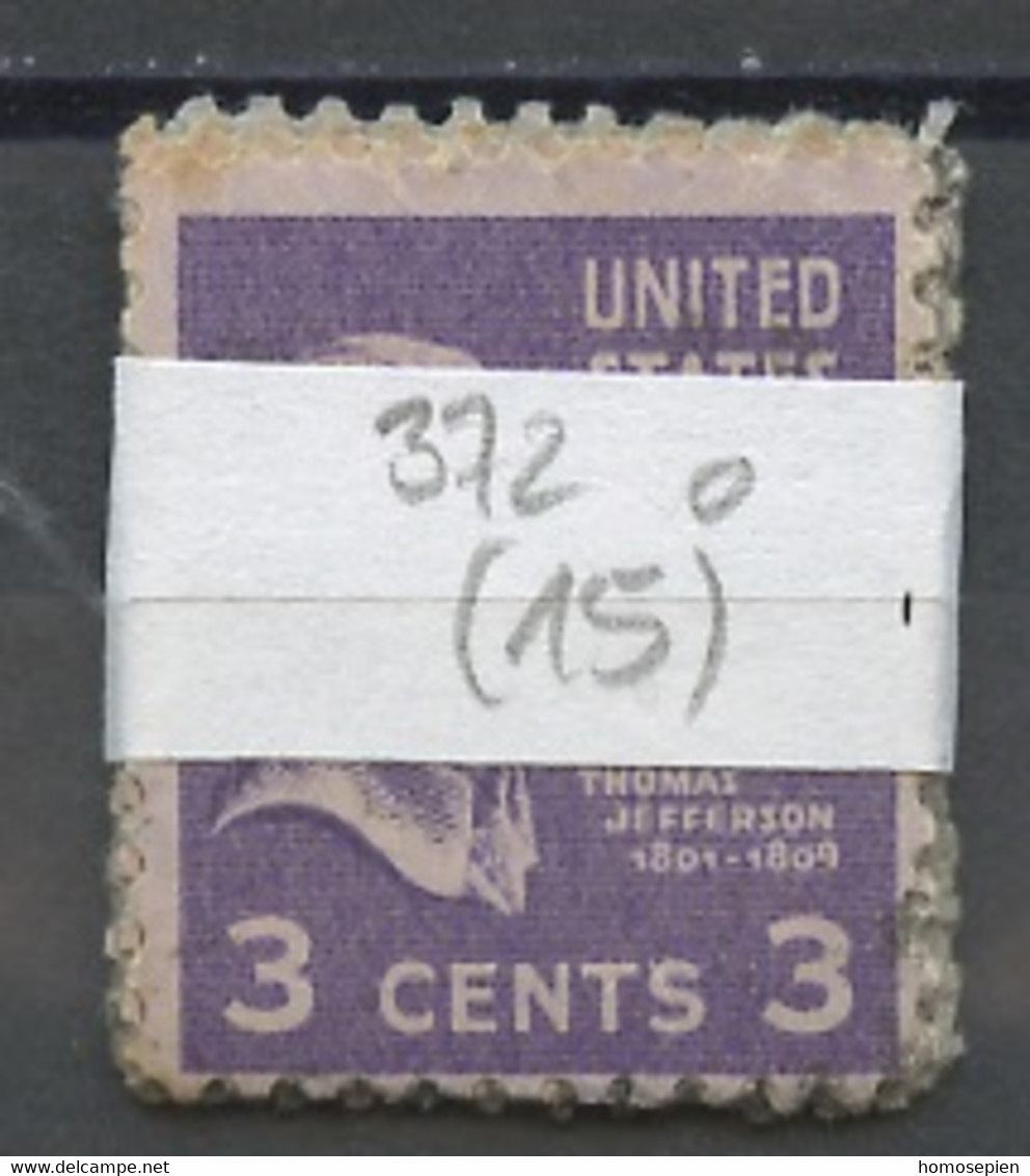 Etats Unis - Vereinigte Staaten - USA Lot 1938 Y&T N°372 - Michel N°415 (o) - Lot De 15 Timbres - Stroken En Veelvouden