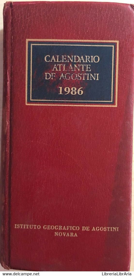 Calendario Atlante DeAgostini 1986 - Geschichte, Philosophie, Geographie