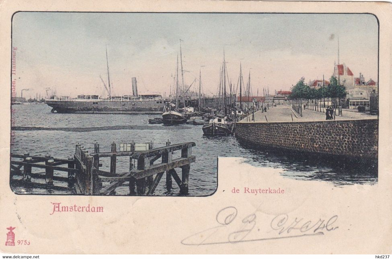 Amsterdam De Ruyterkade Scheepvaart Levendig # 1903   2653 - Amsterdam