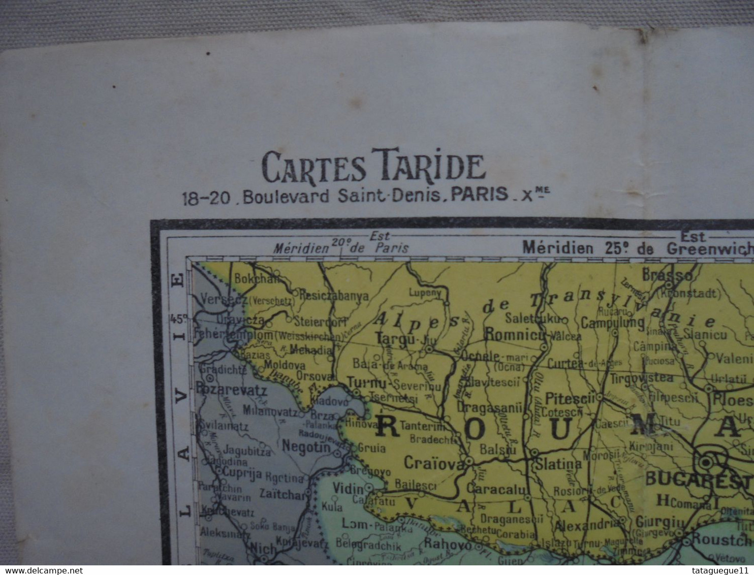 Ancien - Carte Turquie d'Asie Caucase Perse Egypte Cartes Taride Paris