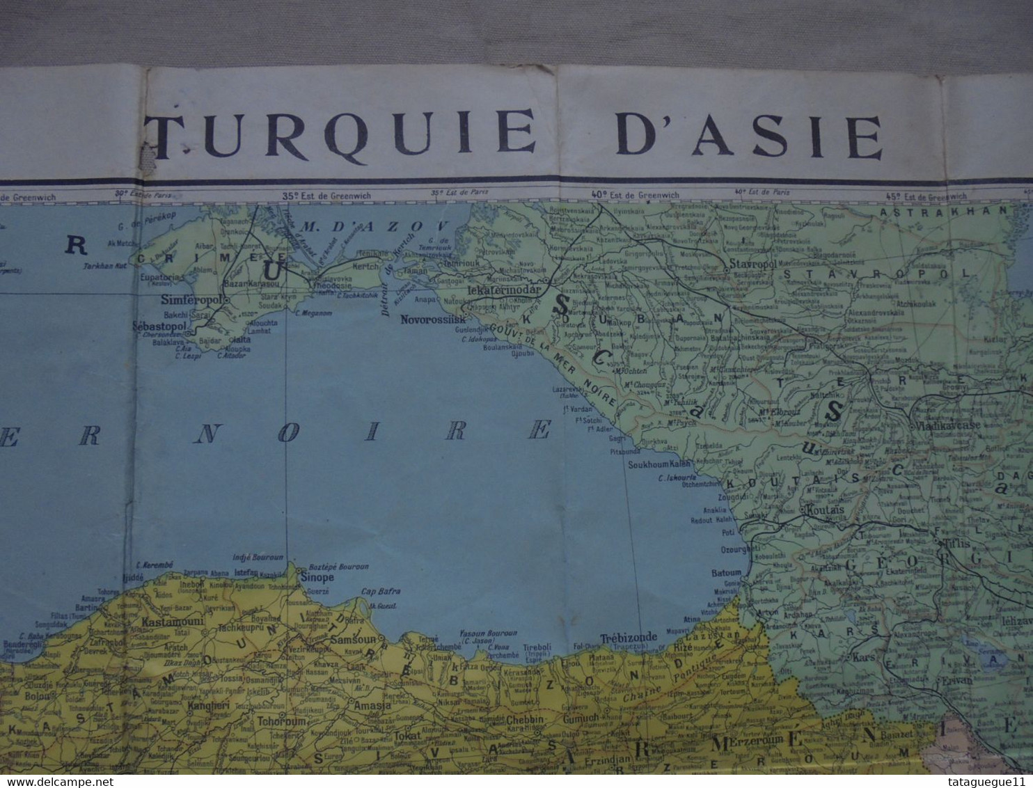 Ancien - Carte Turquie d'Asie Caucase Perse Egypte Cartes Taride Paris