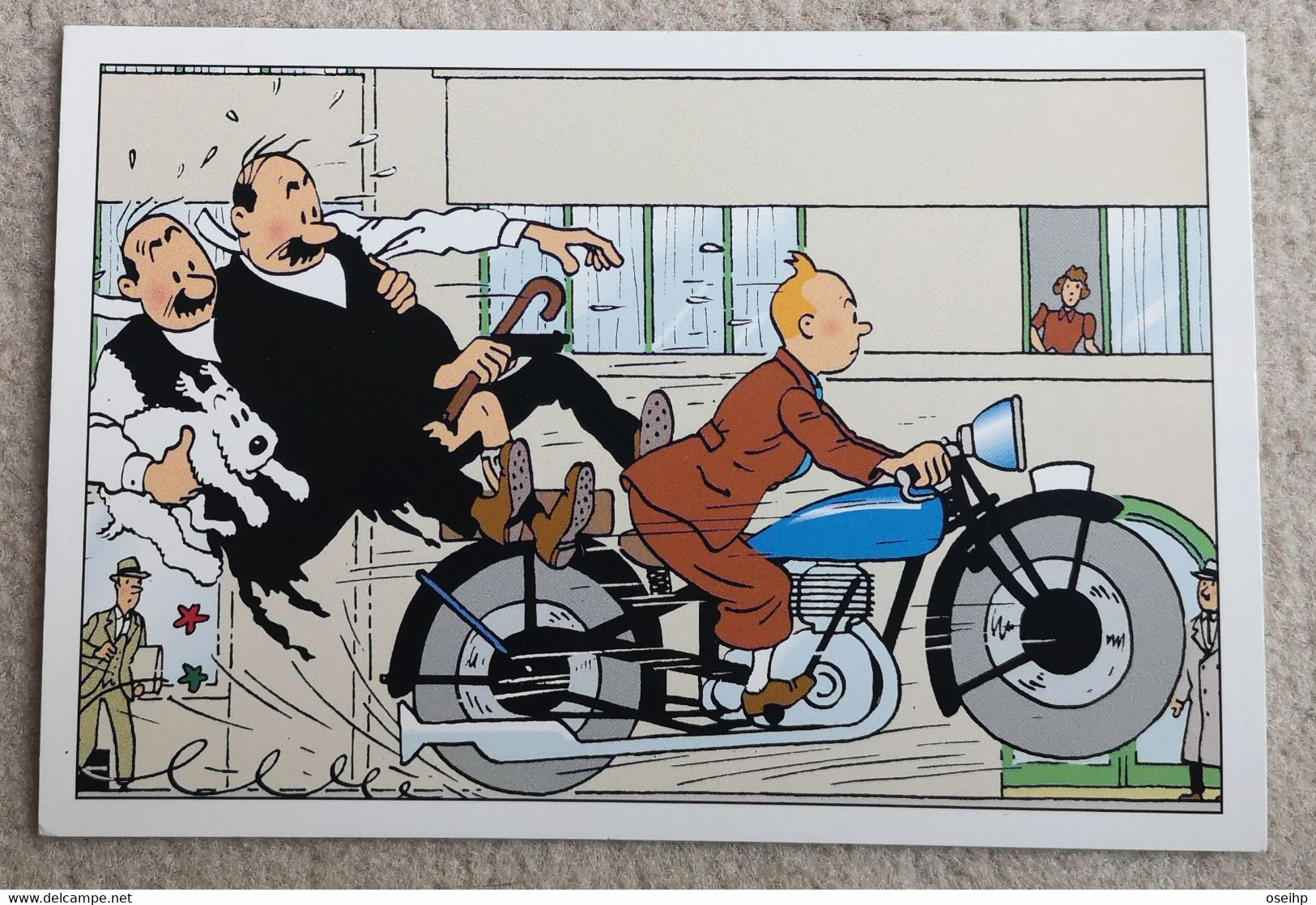 CPM - Hergé TINTIN La Moto Dupont Et Dupond - Hergé