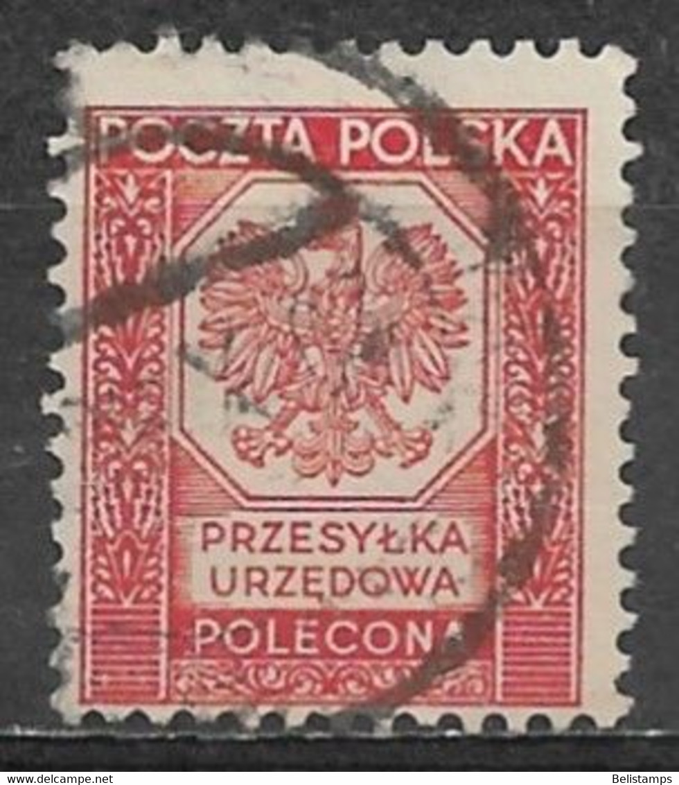 Poland 1935. Scott #O20 (U) Polish Eagle - Officials