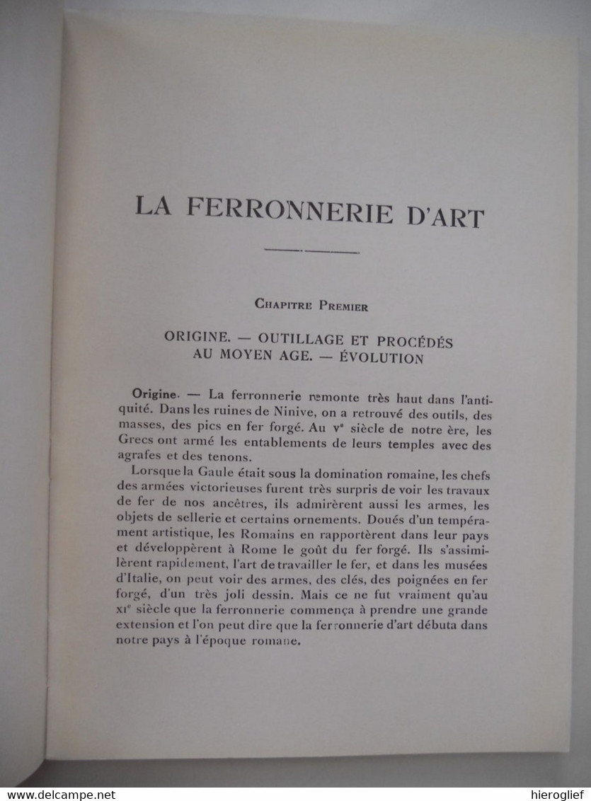 LA FERRONNERIE D'ART XI à XIX Siècle Par Raymond Subes - 64 Illustrations - Bricolage / Técnico