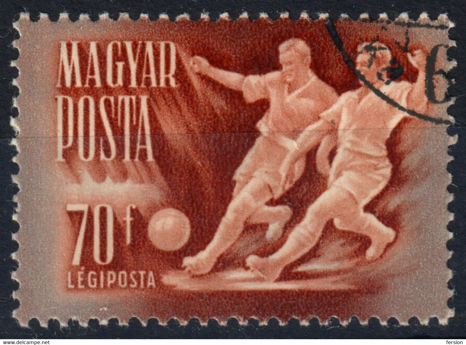 Football Soccer SPORT - 1950's HUNGARY - Used / Air Mail Par Avion - Usati