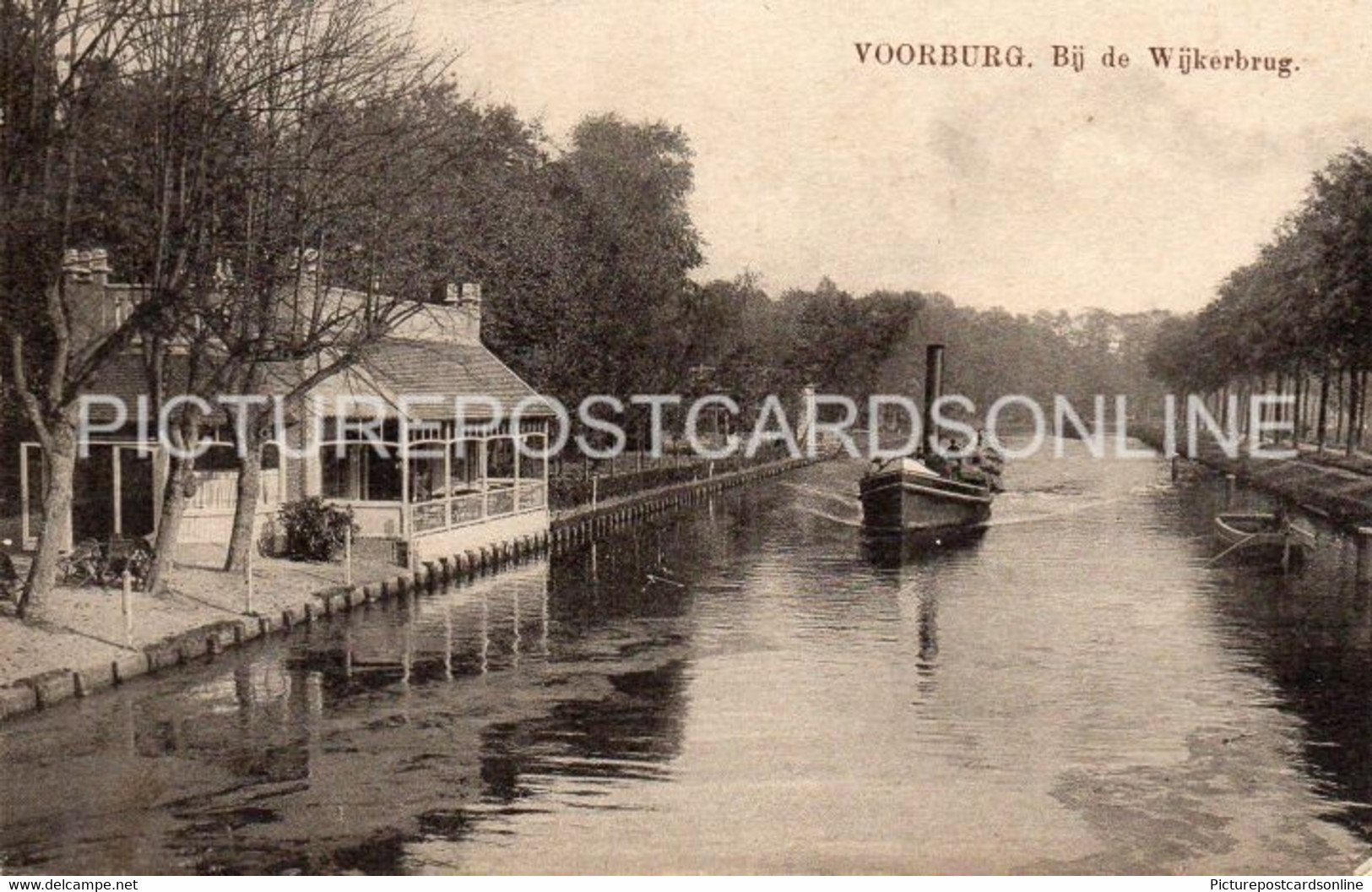 VOORBURG BY DE WIJKERBRUGST OLD B/W POSTCARD HOLLAND NETHERLANDS - Voorburg