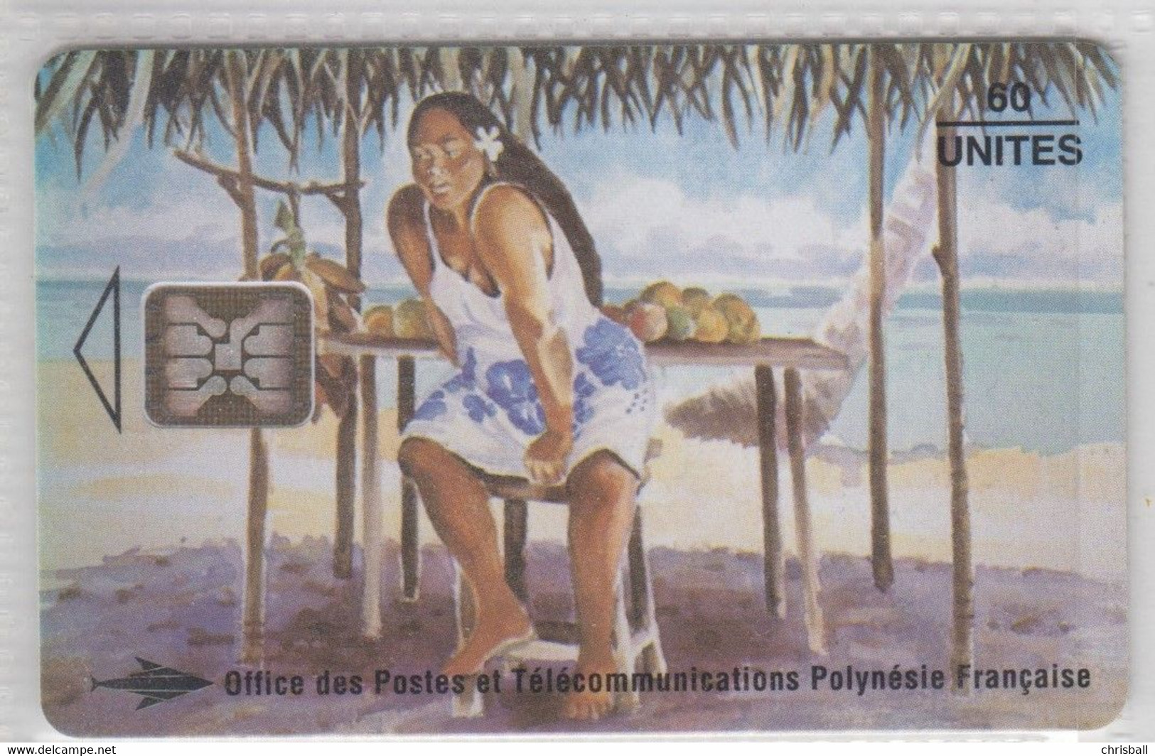 French Polynesia Phonecard - Native Lady - Superb Used - Polynésie Française