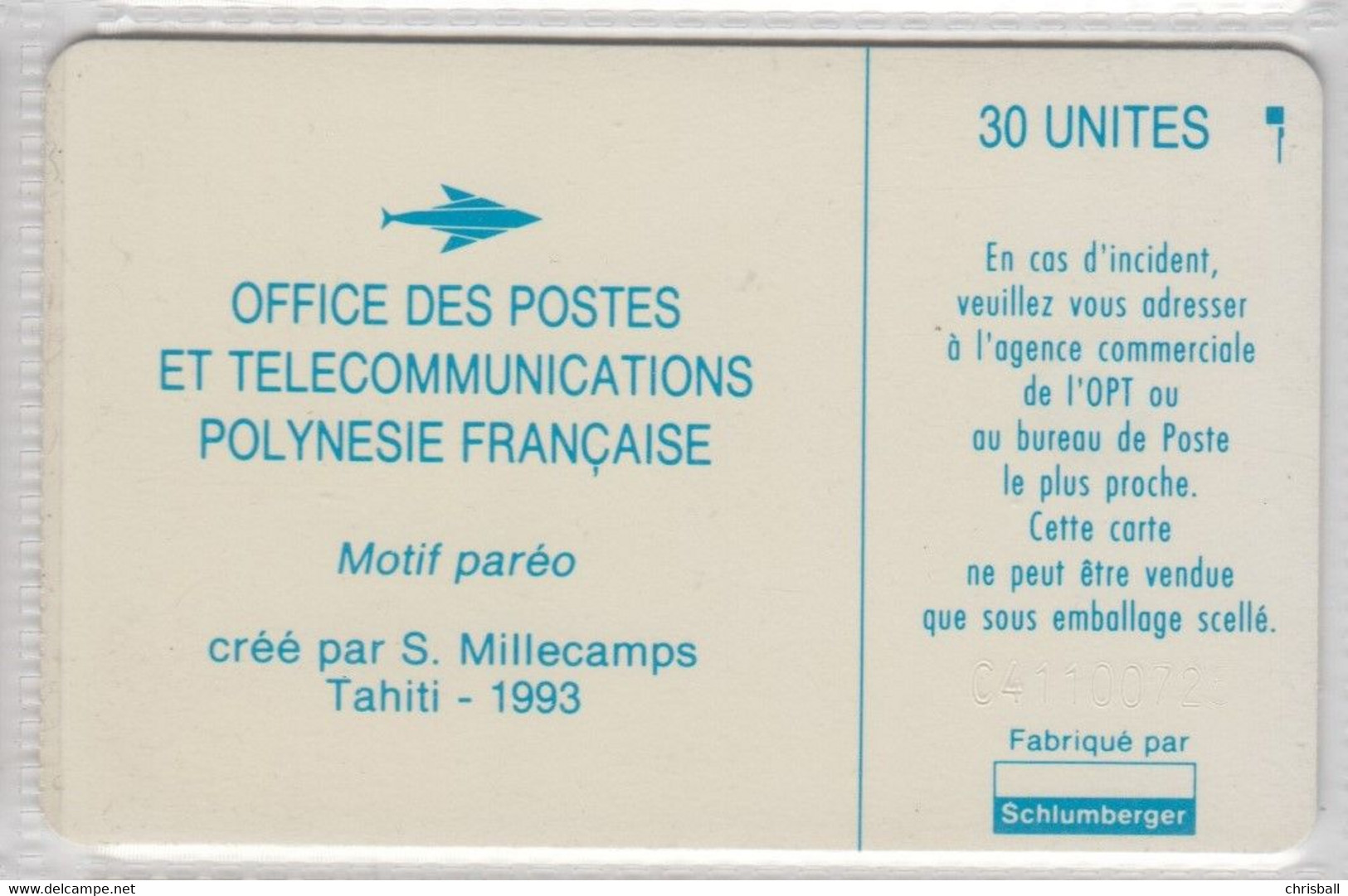 French Polynesia Phonecard - Flowers - Superb Used - Polynésie Française