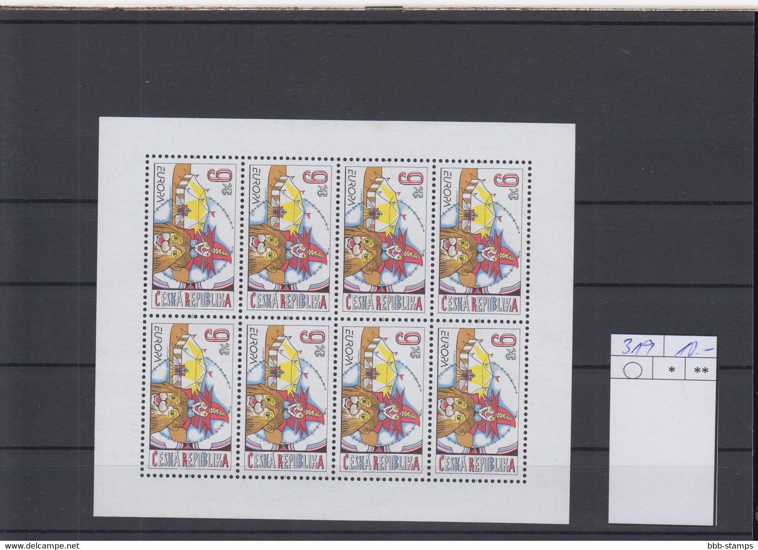 Tschechische Republik Michel Cat.No. Mnh/** Sheet 319 - Blocchi & Foglietti