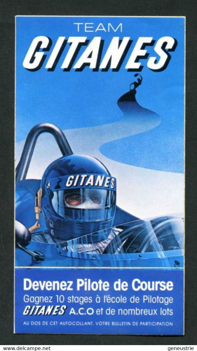 Rare Sticker Autocollant "Team Gitanes"  Course Automobile - F1 - Formule 1 - Formula 1 - Automobile - F1