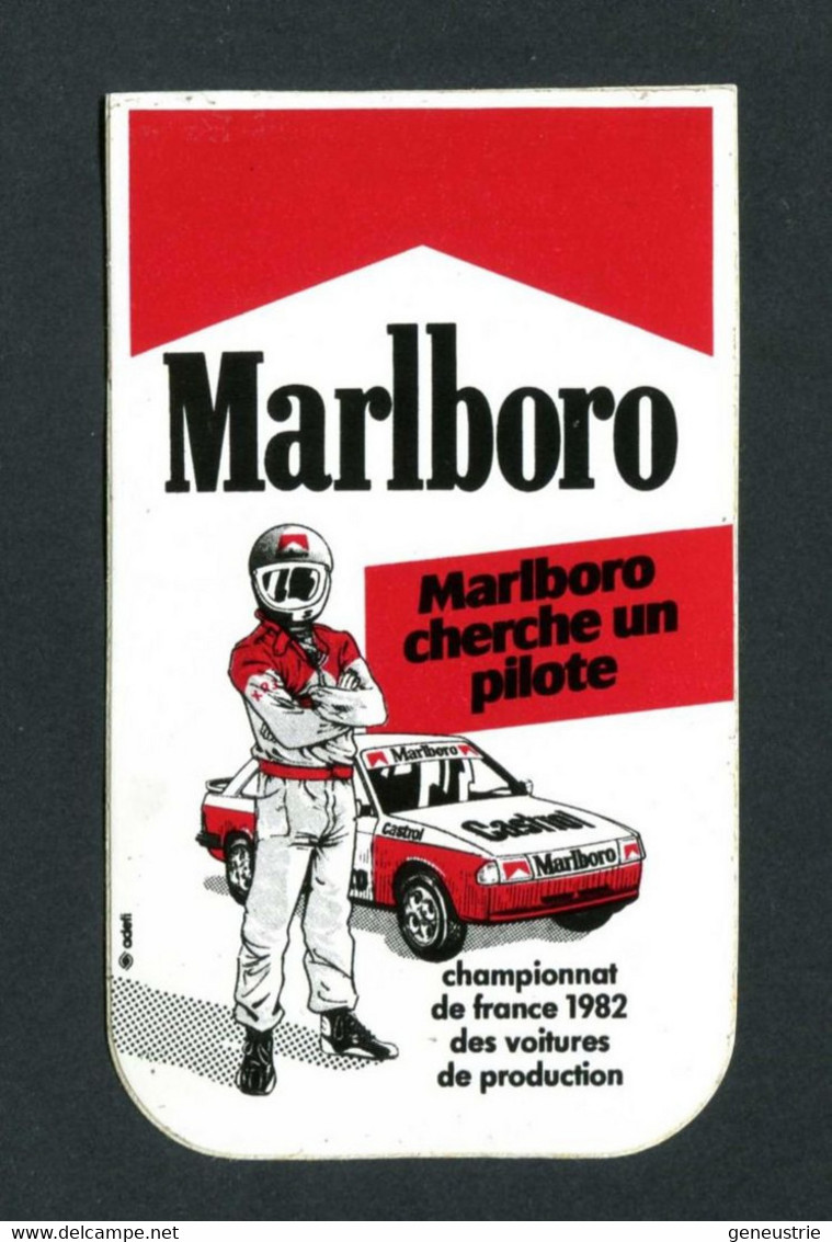 Sticker Autocollant "Marlboro"  Championnat De France 1982 Des Voitures De Production - Course Automobile - Automobile - F1