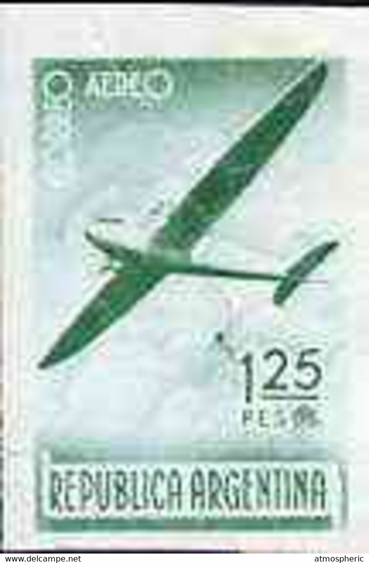 Argentine Republic 1940 Douglas DC-2 1p25 Imperf Proof Single In Green Printed Both Sides U/M, As SG 692 - Nuevos