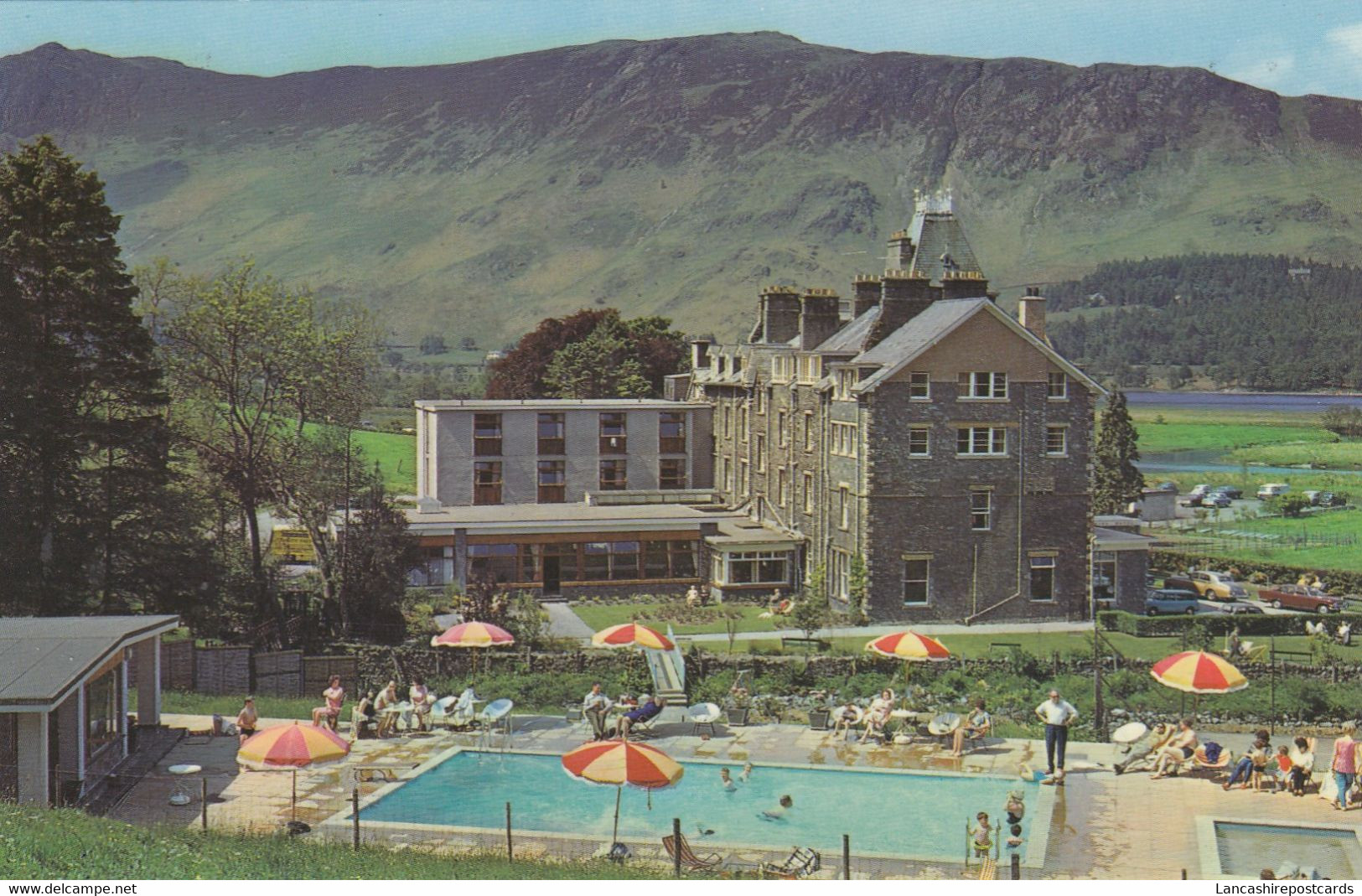 Postcard Lodore Swiss Hotel Borrowdale Nr Keswick English Lakeland My Ref B14564 - Borrowdale