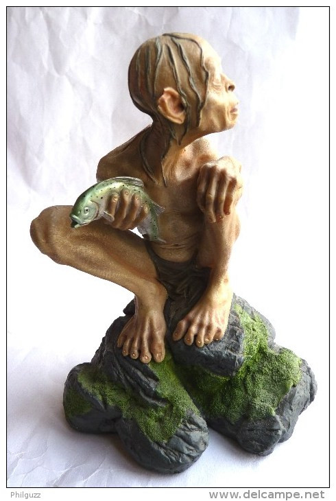 FIGURINE EN RESINE SEIGNEUR DES ANNEAUX - GOLLUM SMEAGOL - TWO TOWERS - Le Seigneur Des Anneaux