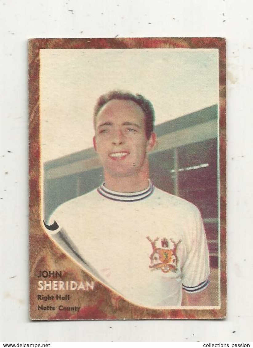 Trading Card , A&BC , England, Chewing Gum, Serie: Make A Photo , Année 60 , N° 76 , JOHN SHERIDAN, Notts County - Trading Cards