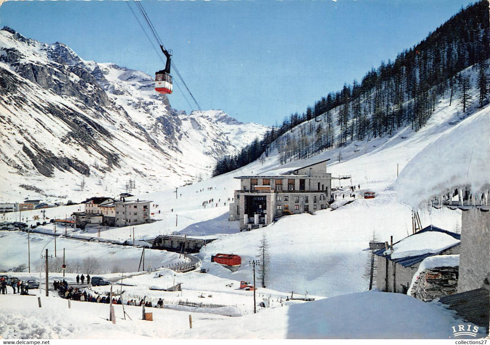 73-VAL-D'ISERE- LES PISTES DU BAS DE SOLAISE ET LE TELEPHERIQUE DE BELLEVARDE - Val D'Isere