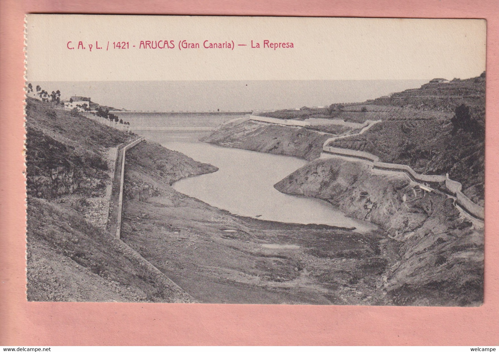 OLD POSTCARD SPAIN - GRAN CANARIA - ARUCAS - LA REPRESA - Gran Canaria