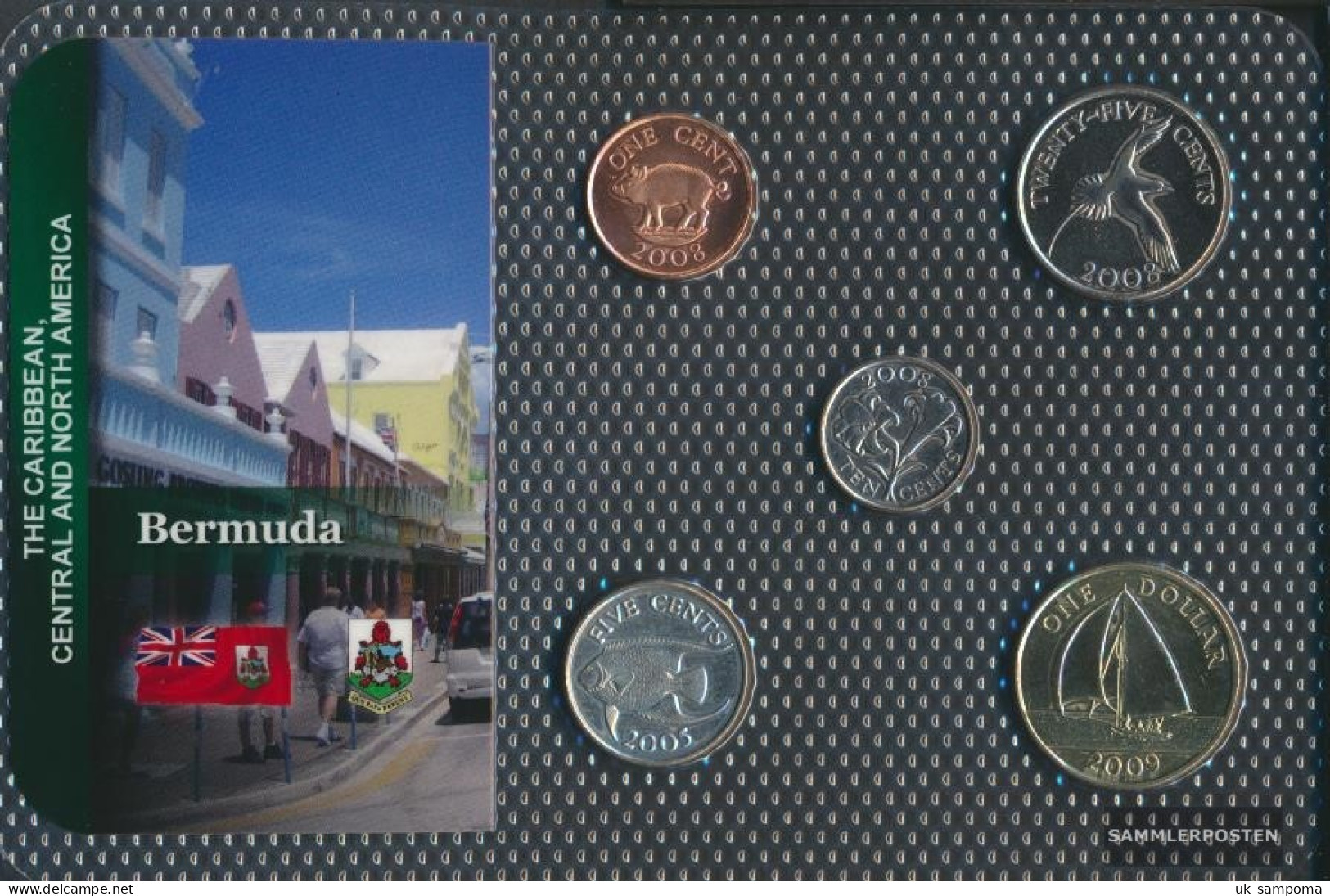 Bermuda-Islands Stgl./unzirkuliert Kursmünzen Stgl./unzirkuliert From 1999 1 CENT Until 1 US Dollars - Bermudas