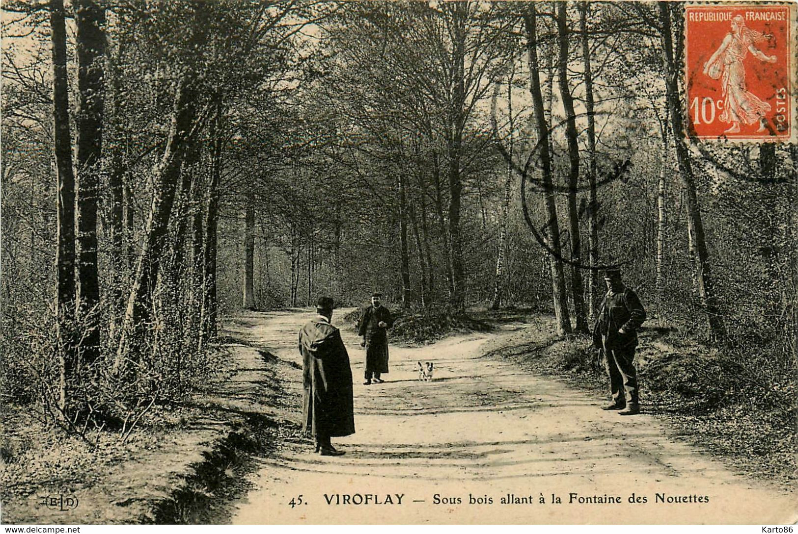 Viroflay * Sous Bois Allant à La Fontaine Des Nouettes * Promeneurs - Viroflay