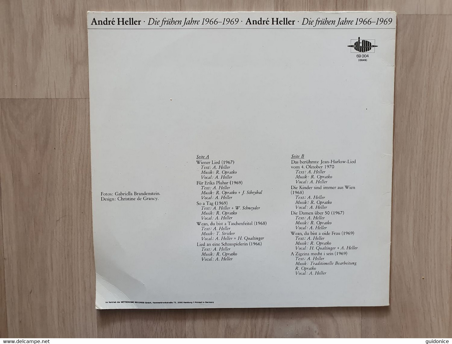 André Heller - Die Frühen Jahre 1966-1969 - LP - Sonstige - Deutsche Musik