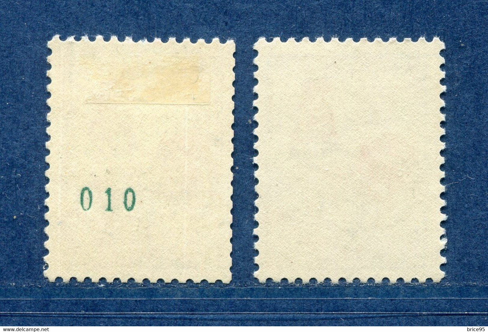 France - Variété - YT N° 1331 C * - Numéro Vert - Couleurs - Pétouilles - Neuf Avec Charnière - 1962 - Neufs