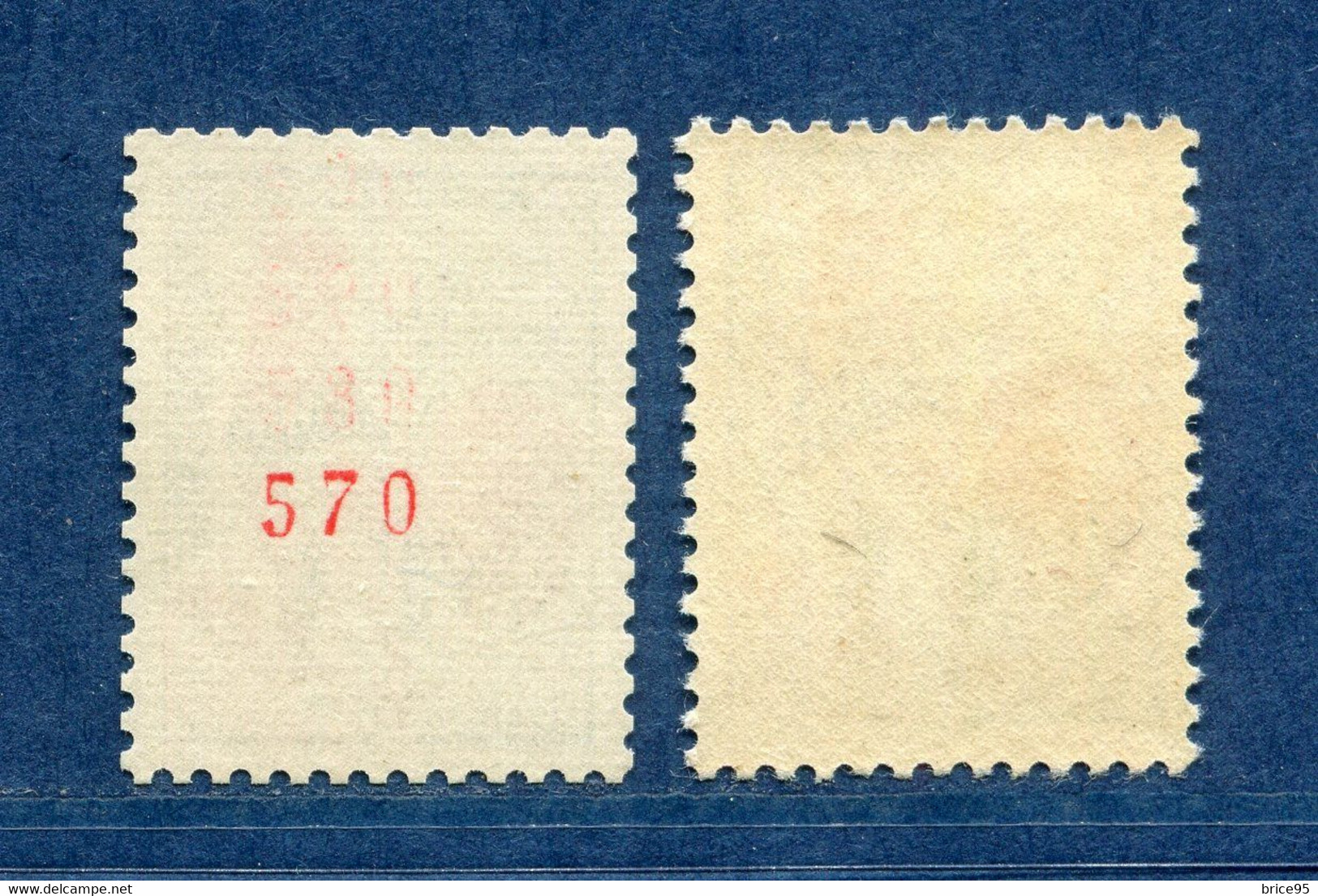 ⭐ France - Variété - YT N° 1331 A B - Numéro Rouge - Couleurs - Pétouilles - Neuf Sans Charnière - 1962 ⭐ - Nuevos