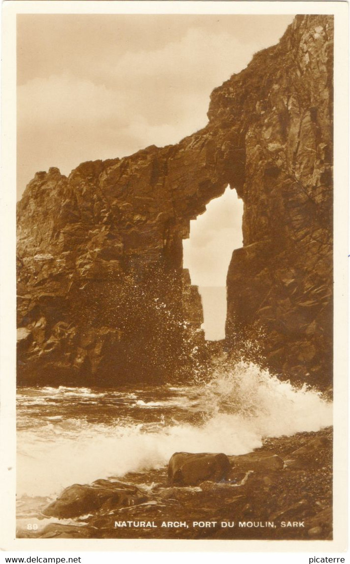 Natural Arch, Port Du Moulin, Sark (Guernsey Press) - Sark