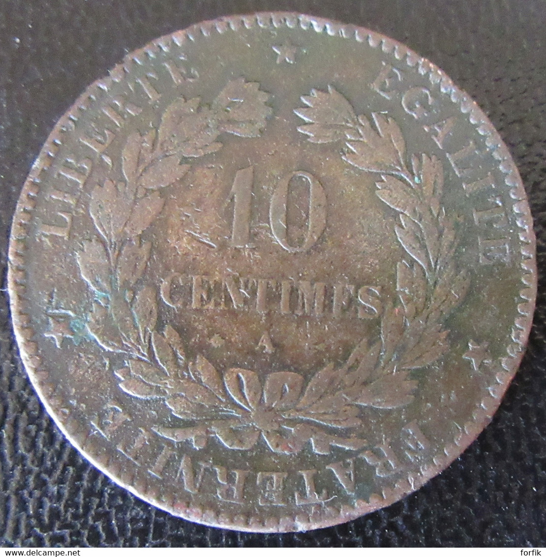 France - Monnaie 10 Centimes Cérès 1876 A (Paris) - Andere & Zonder Classificatie