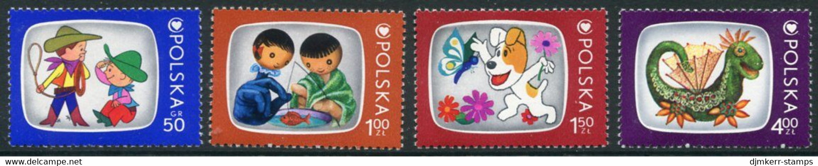 POLAND 1975 Children's Television MNH / **. Michel 2392-95 - Unused Stamps