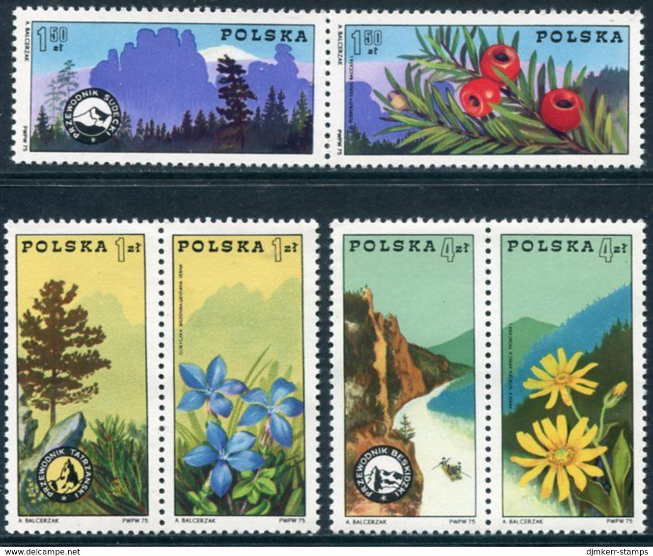 POLAND 1975 Mountain Guides Association MNH / **. Michel 2370-75 - Neufs