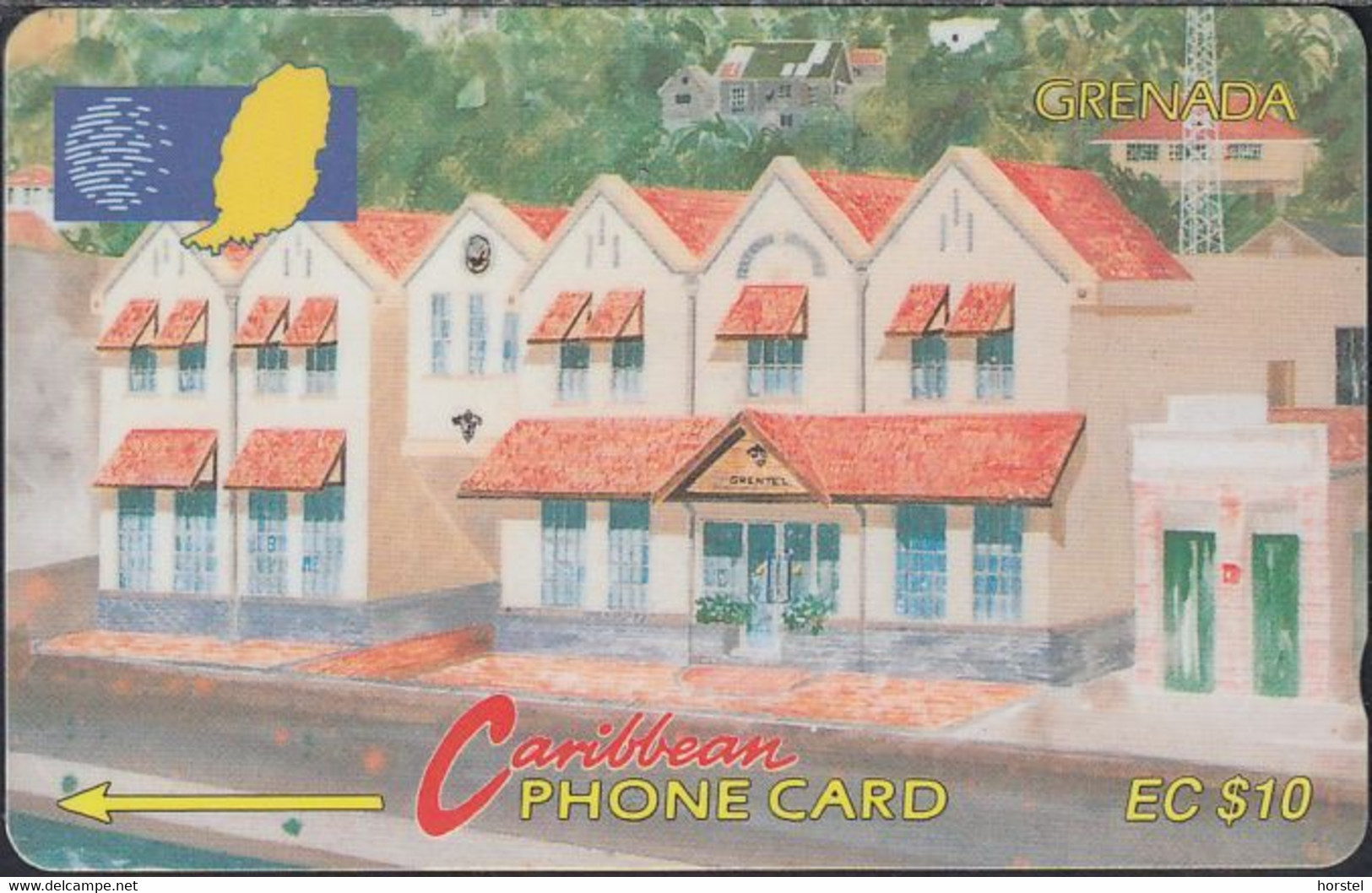 Grenada - GRE-5A - New Grental Buildings  - 1992 - 5CGRA - EC$ 10 - Grenada