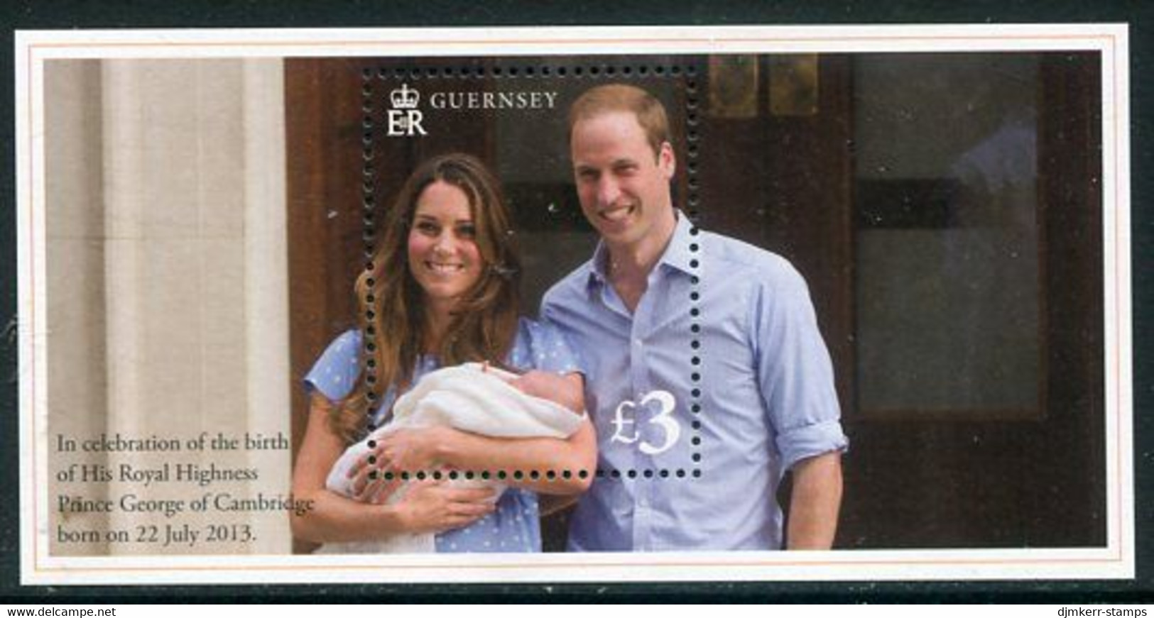 GUERNSEY 2013 Birth Of Prince George Block MNH / **.  Michel Block 66 - Guernesey