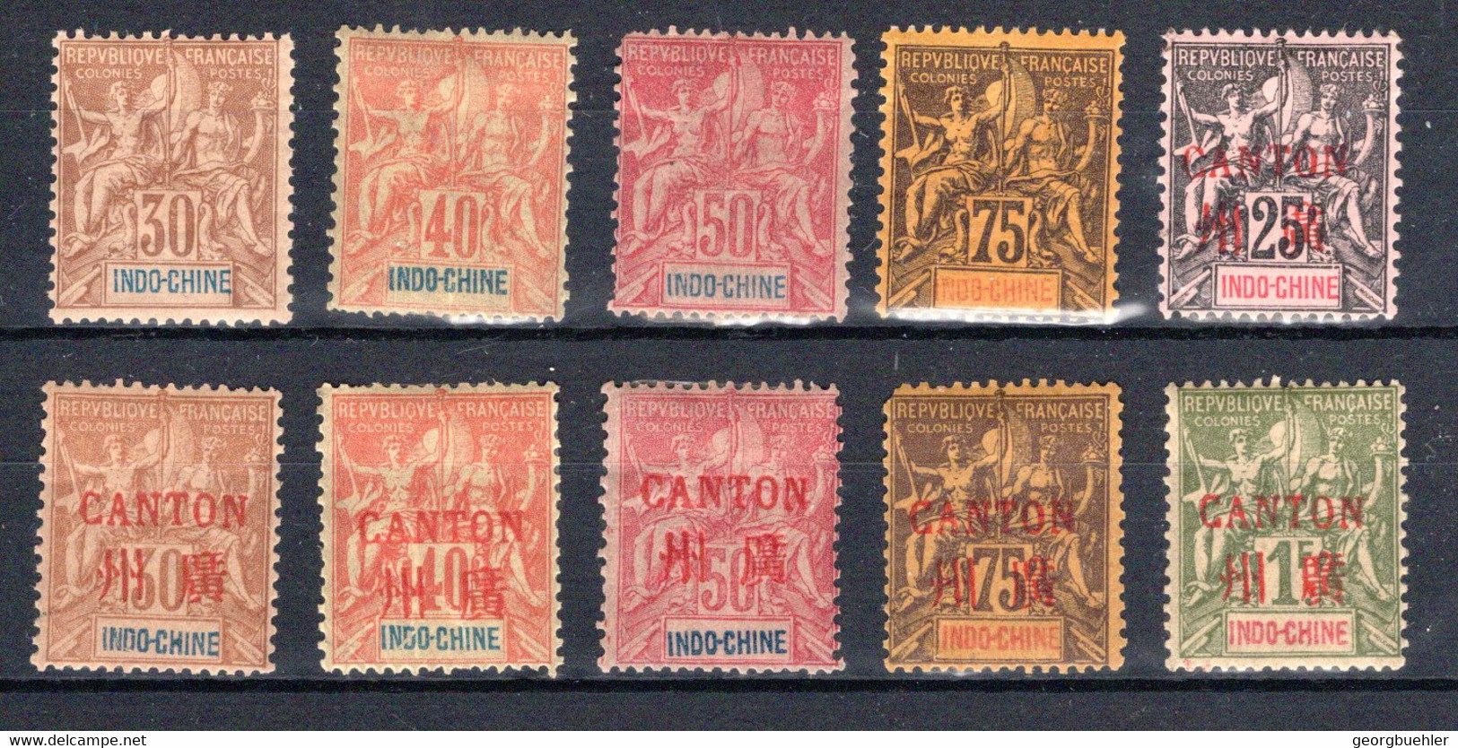 FRANZÖSISCH-INDOCHINA, Michel No.: 11-14 MH, Cat. Value: 332€ - Sonstige & Ohne Zuordnung