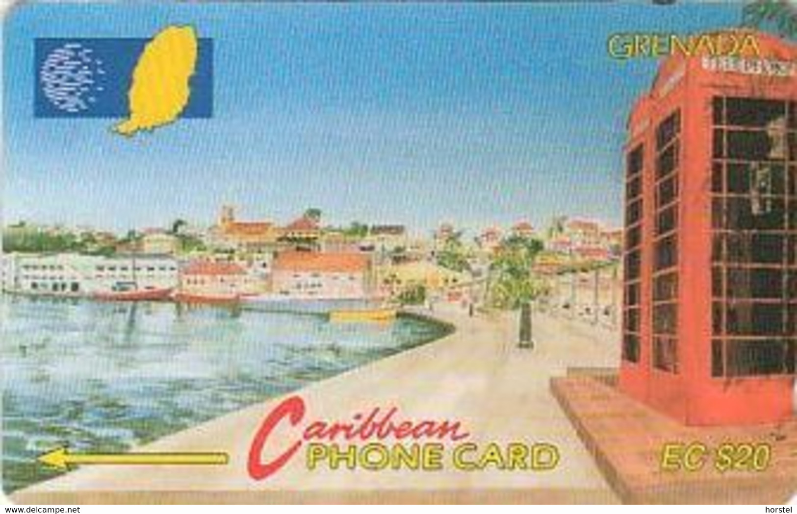 Grenada - GRE-8B - Carenage St.Georges - Phonebox - 1994 - 8CGRB - EC$ 20 - Grenada