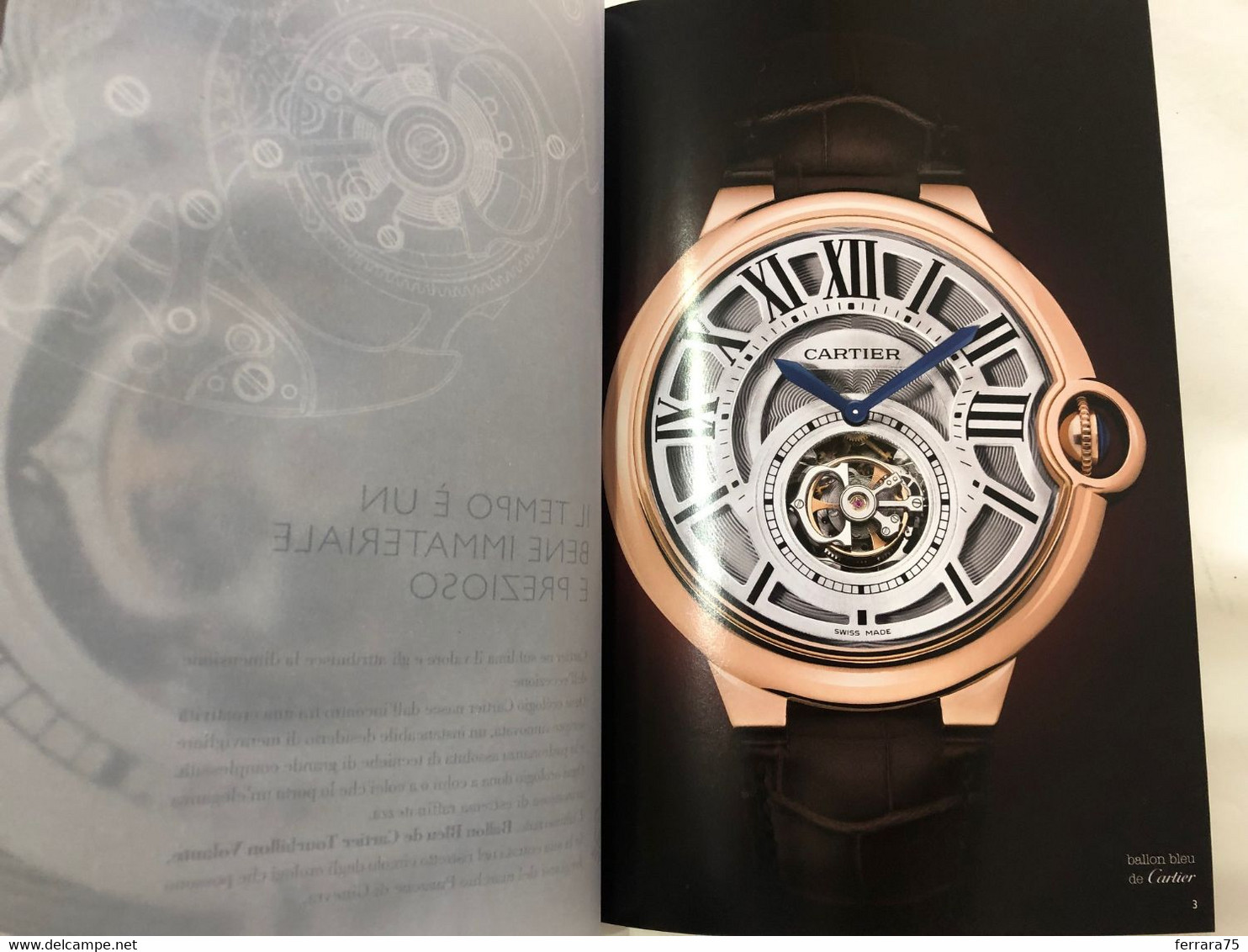 CATALOGO BROCHURE CARTIER OROLOGI I SEGRETI DEL TEMPO 2008 PARI AL NUOVO. - Zu Identifizieren