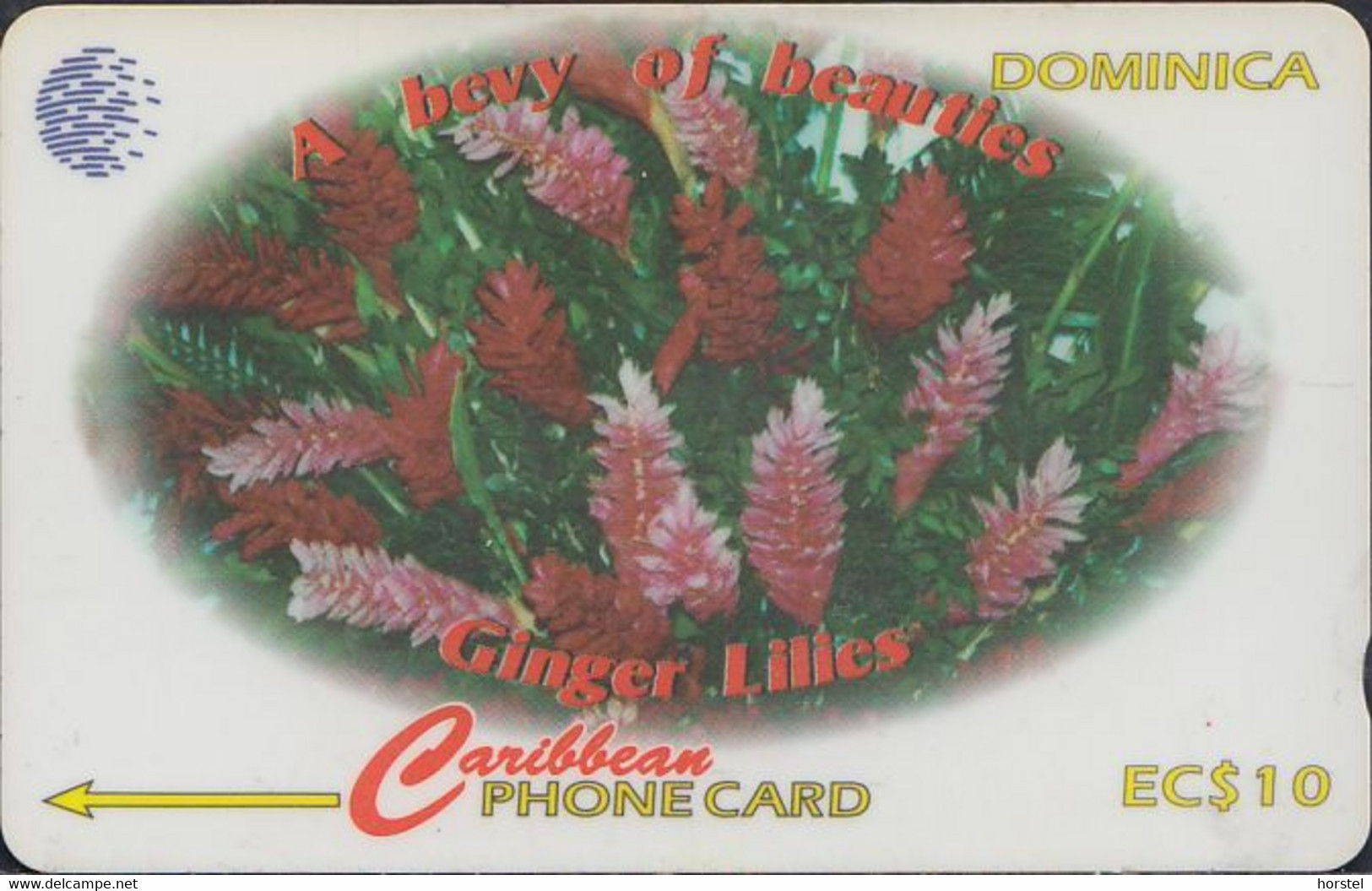 Dominica - GRE-138A -  Flowers Ginger Lilies  - 1997 - 138CDMA - EC$ 10 - Dominica