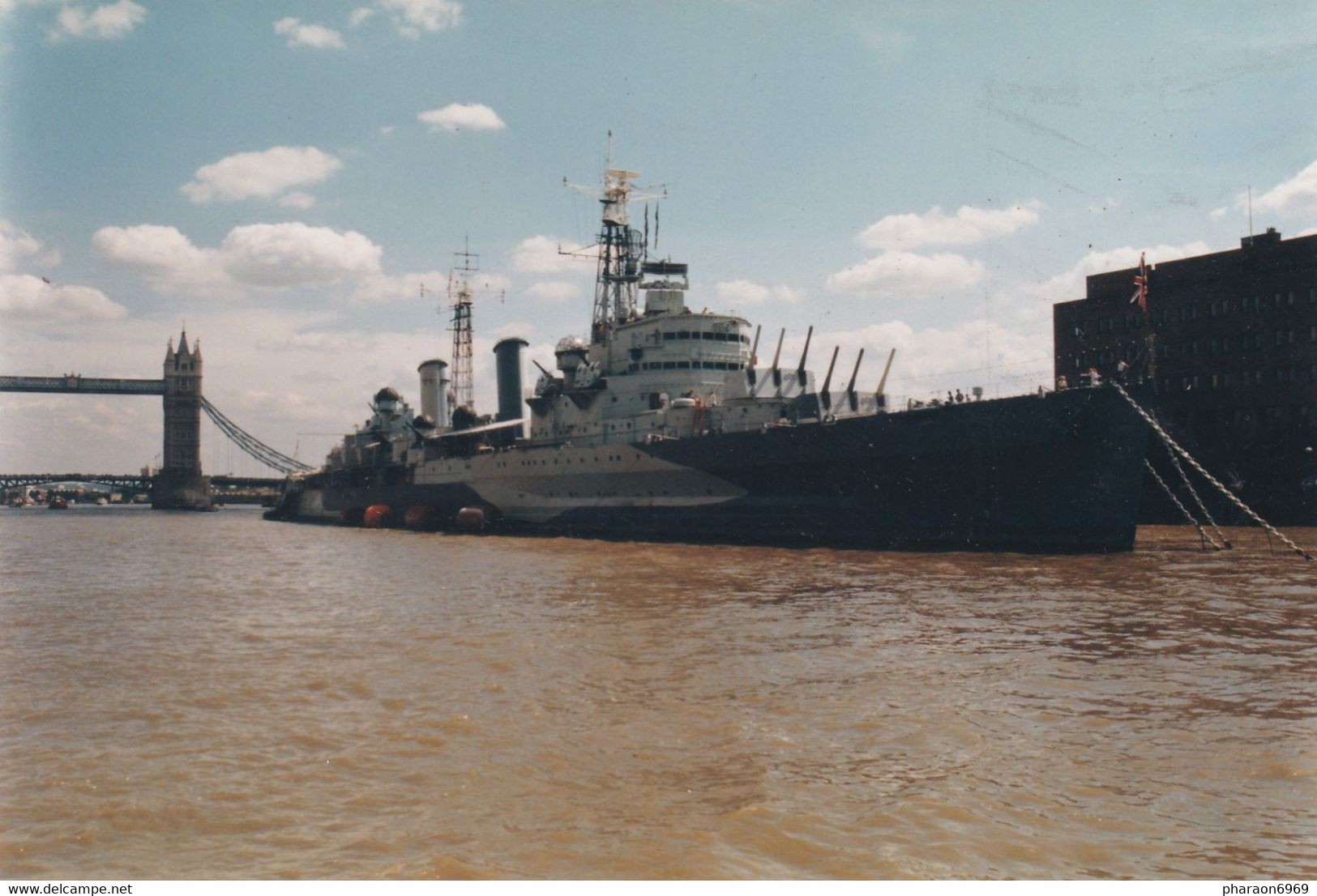 Photo Bateau Ship HMS Belfast Londres - Bateaux