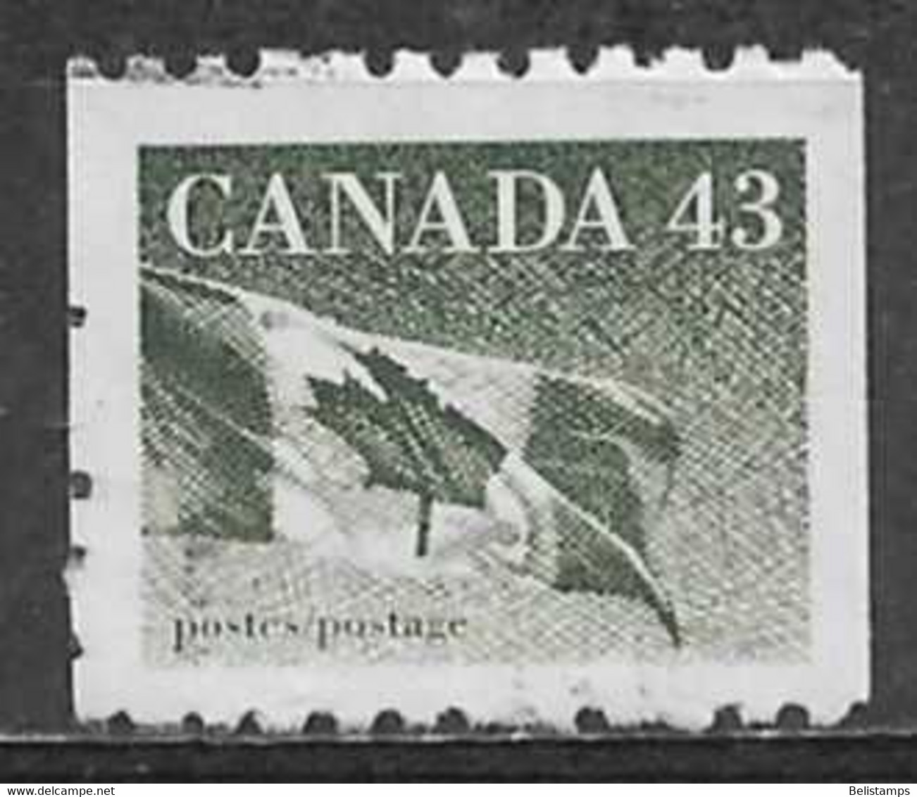 Canada 1992. Scott #1395 (U) Flag - Rollen