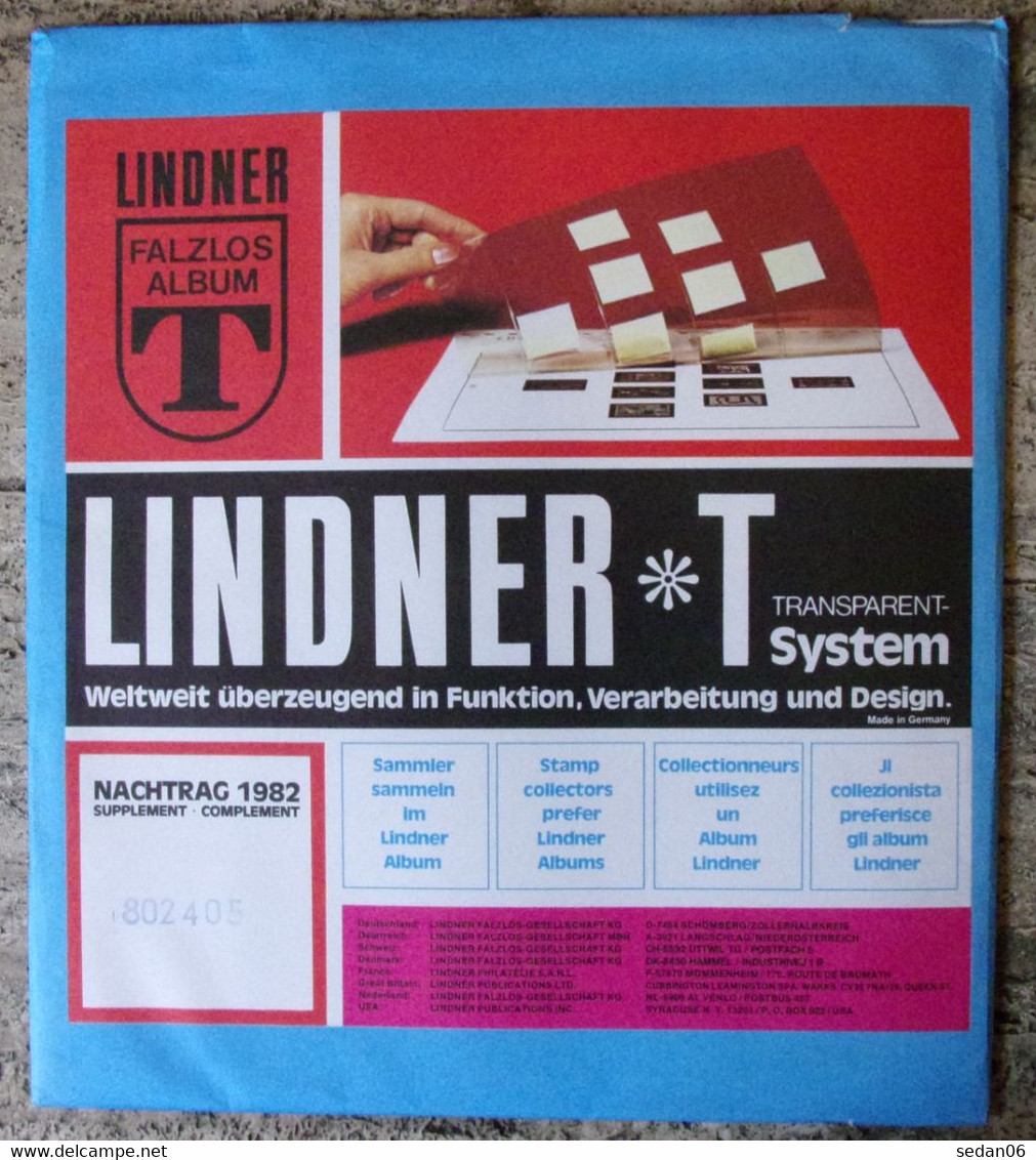 Lindner - Feuilles NEUTRES LINDNER-T REF. 802 405 P (4 Bandes) (paquet De 10) - A Nastro