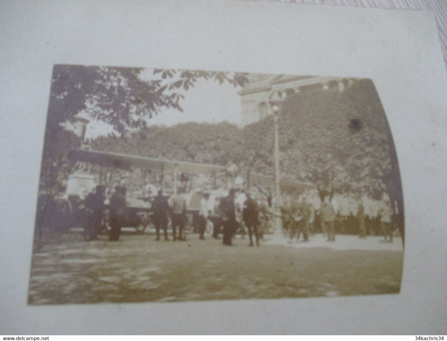 Carte Photo Surement Paris Avion Allemand Militaires - 1914-1918: 1ère Guerre