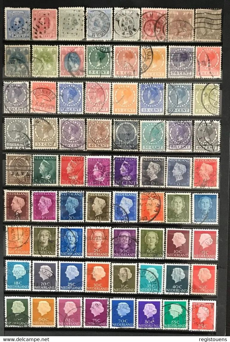 Lot De 142 Timbres Divers Pays Bas - Autres & Non Classés