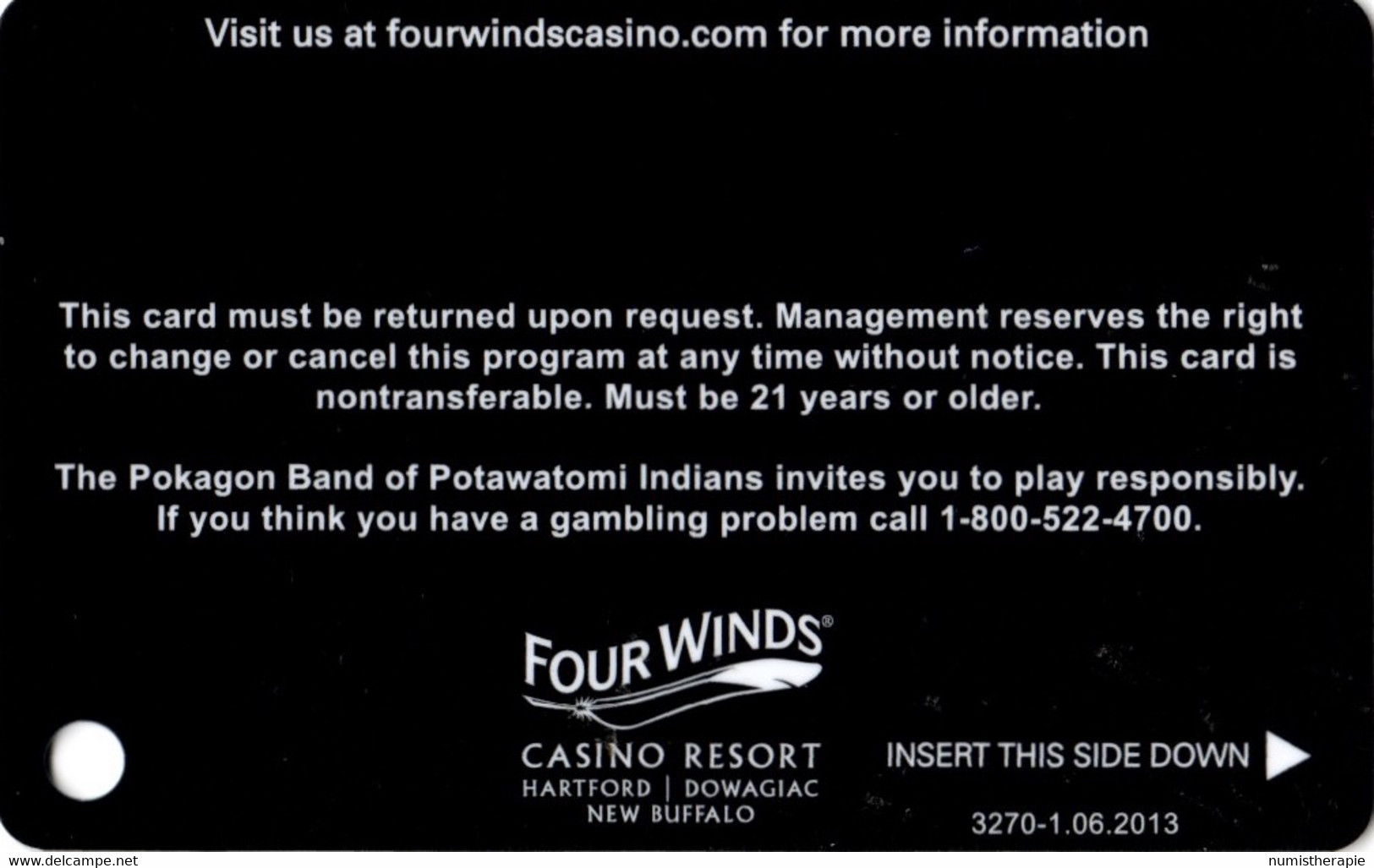 Four Winds Casino Resort New Buffalo MI - Casinokarten