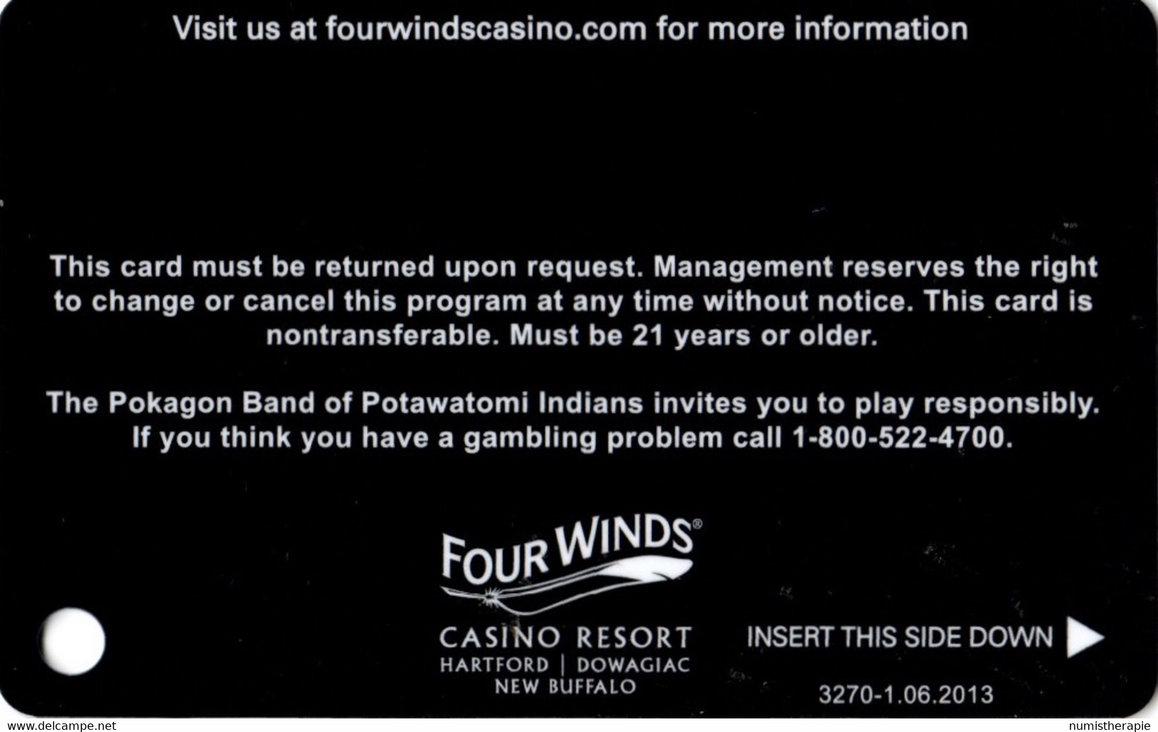 Four Winds Casino Resort New Buffalo MI - Casino Cards