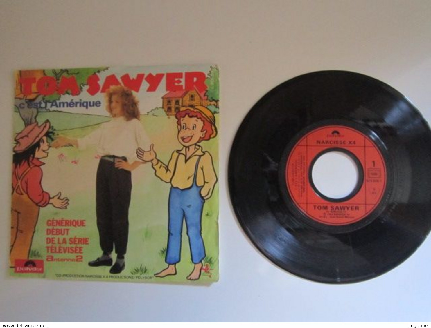 1983 Vinyle 45 Tours Elfie – Tom Sawyer C'Est L'Amérique - Kinderlieder