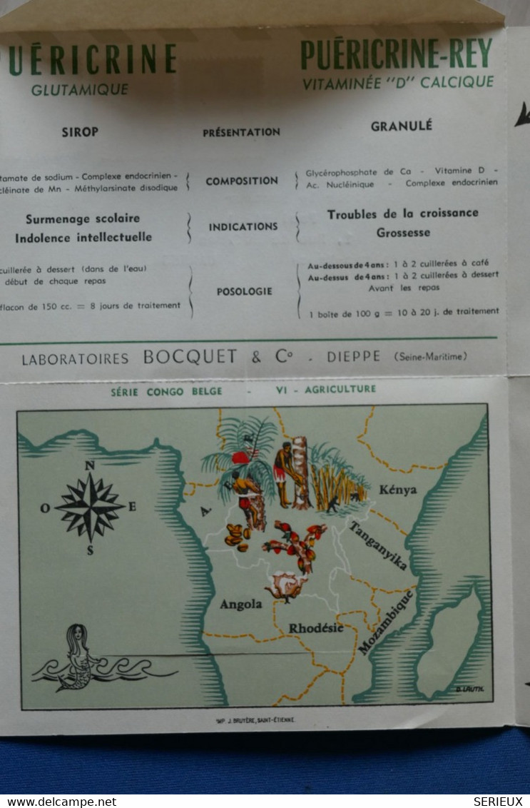 AB10 CONGO BELGE  BELLE  LETTRE  1959    LEOPOLDVILLE POUR CANNES FRANCE + PUBLICITE PUERICRINE  ++ AFFRANCH.INTERESSANT - Covers & Documents