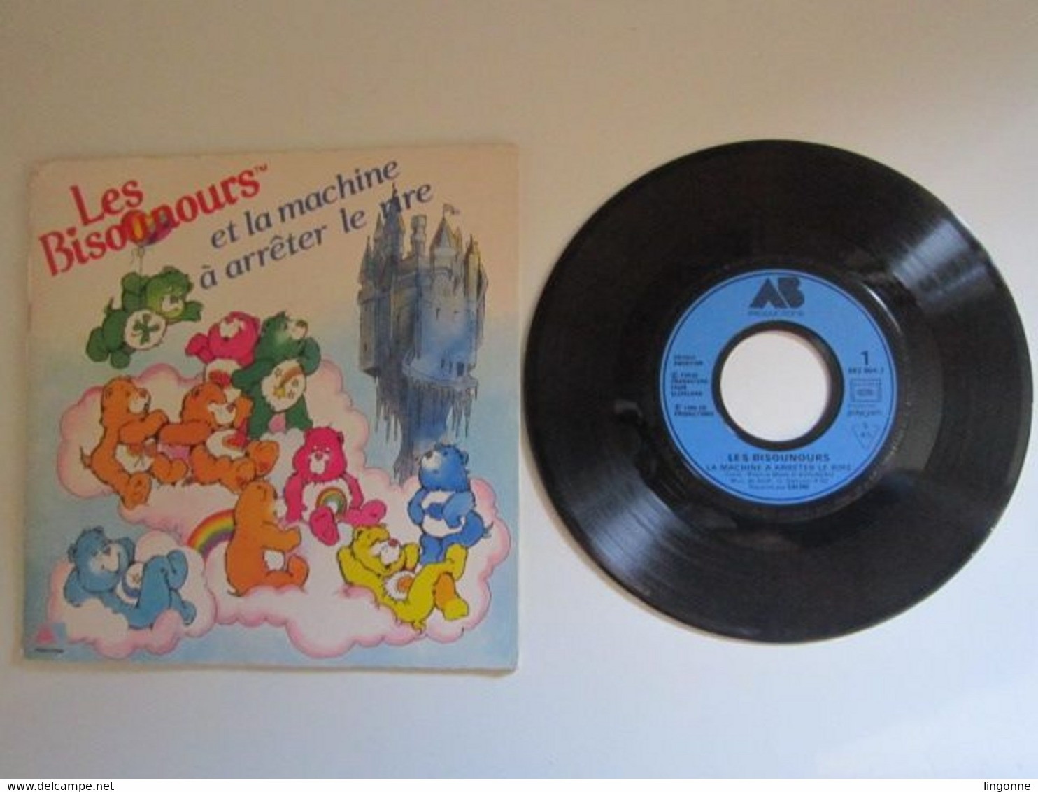 1986 Vinyle 45 Tours Les Bisounours – Et La Machine A Arrêter De Rire - Bambini