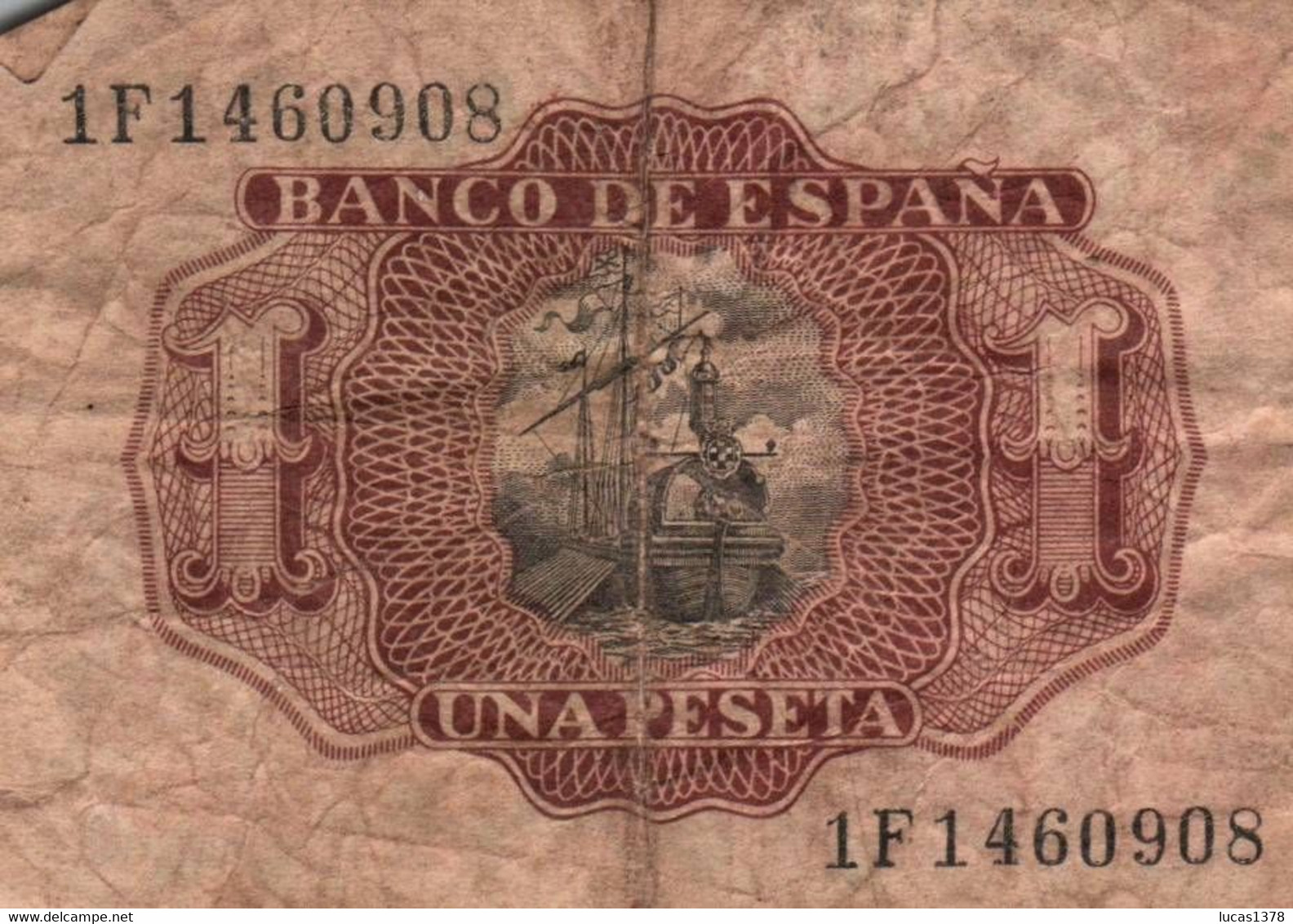 ESPAGNE 1 PESETA 1953 - 1-2 Pesetas