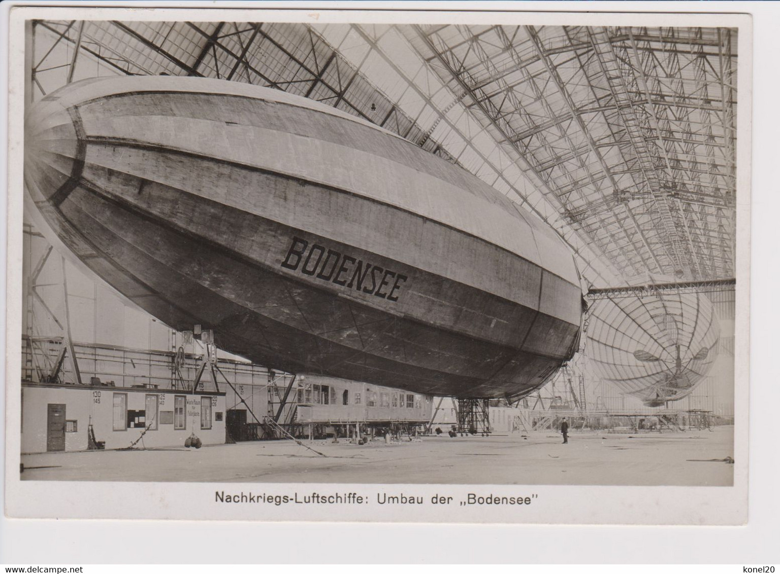 Vintage Rppc Zeppelin Nachkriegs- Luftschiffe Umbau Der "Bodensee" - 1919-1938: Entre Guerres