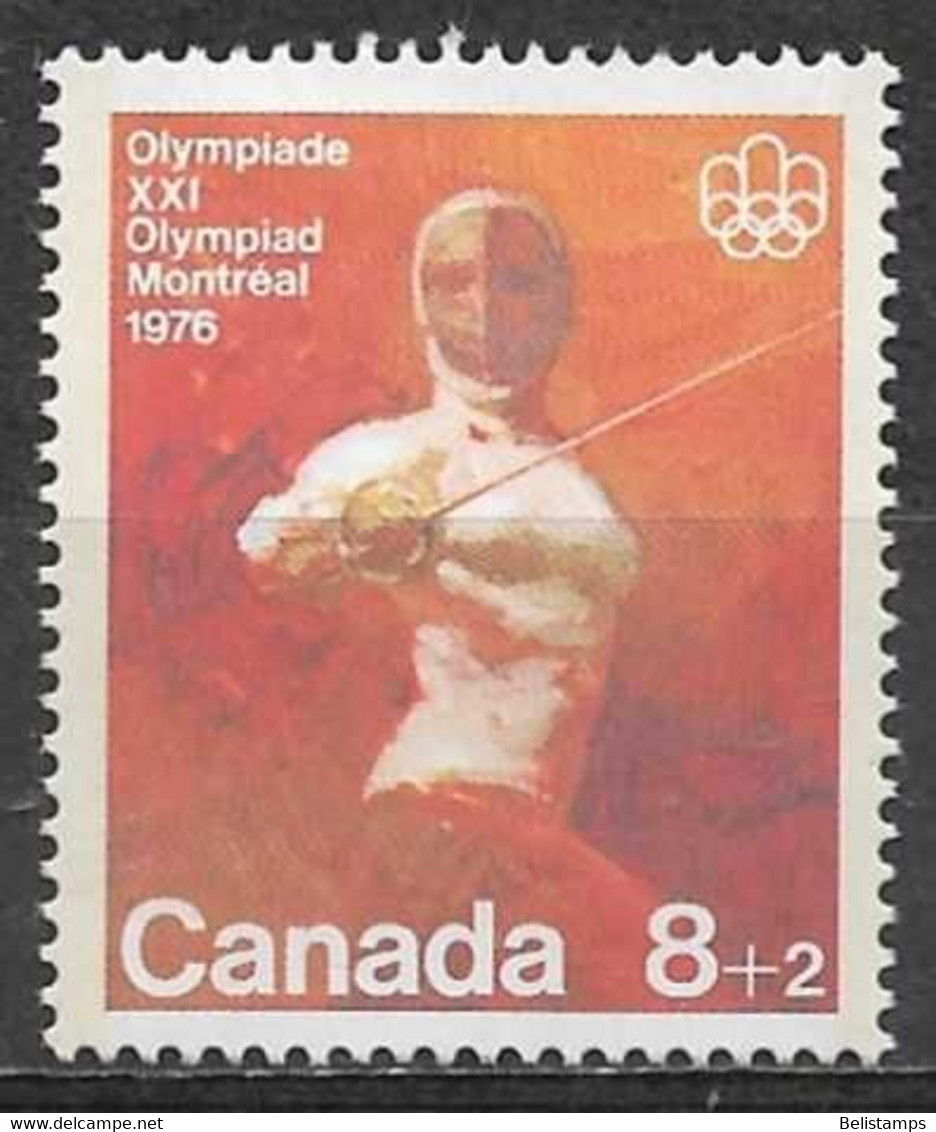 Canada 1975. Scott #B7 (MNH) Fencing - Unused Stamps