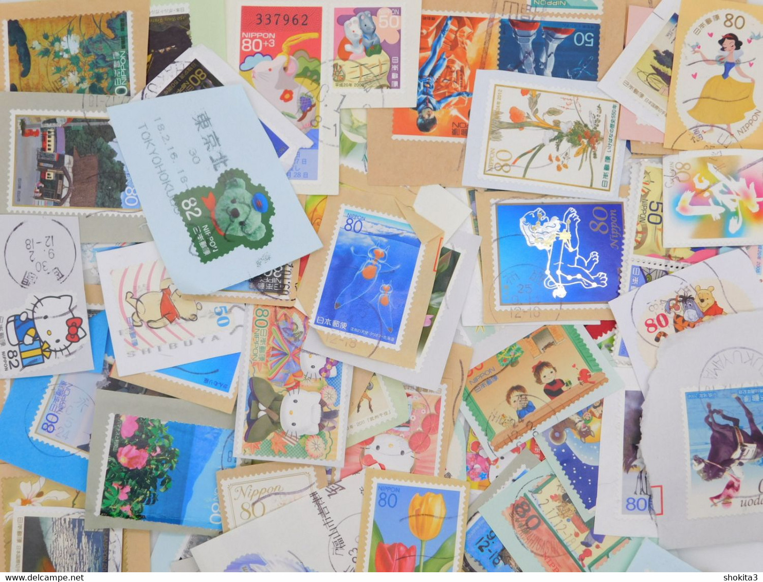 STAMP JAPAN LARGE N ODD Shape ［70g］ Lot ON Paper All Year Philatelic - Collections, Lots & Series